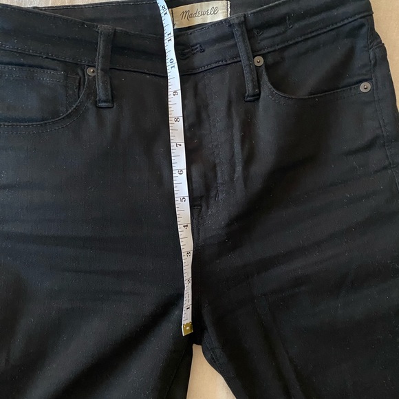 MADEWELL Skinny Jeans Pants Womens Size 27 Curvy High Rise Solid Black J1376 - Picture 7 of 9